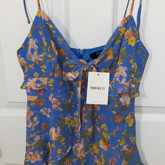 Floral Print Mini Dress - Picture 9 of 12